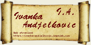 Ivanka Anđelković vizit kartica